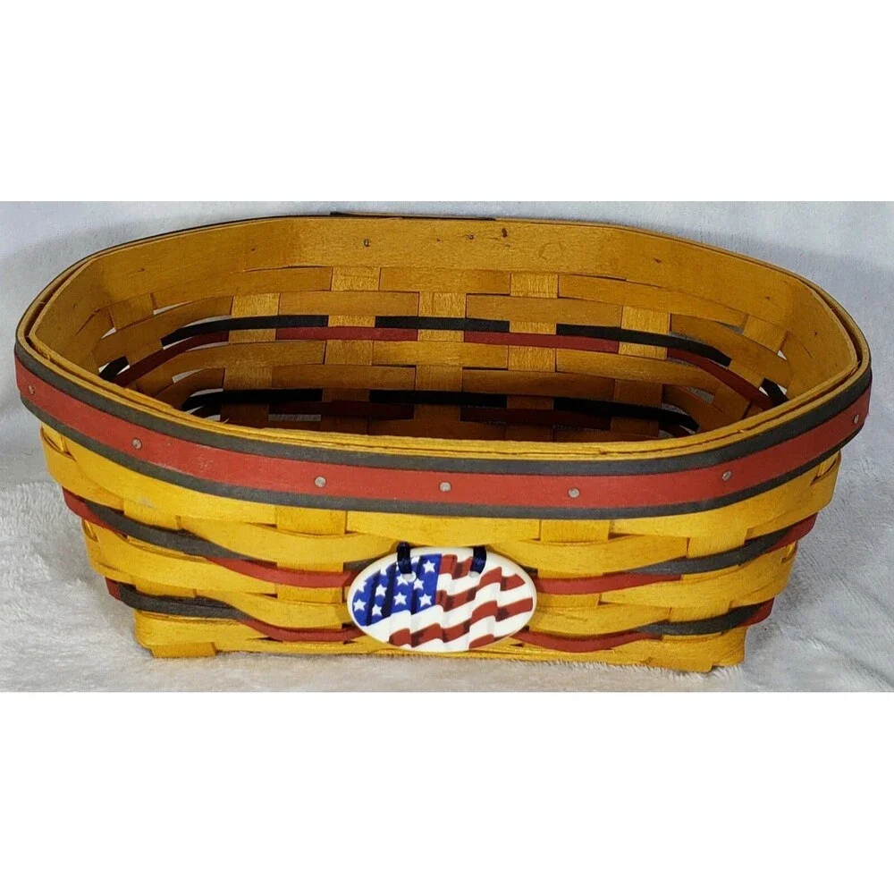 1999 Longaberger Blue Ribbon Bread Basket #14346